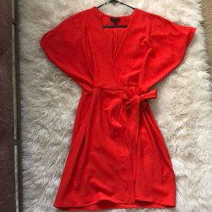 Topshop burnt orange dress